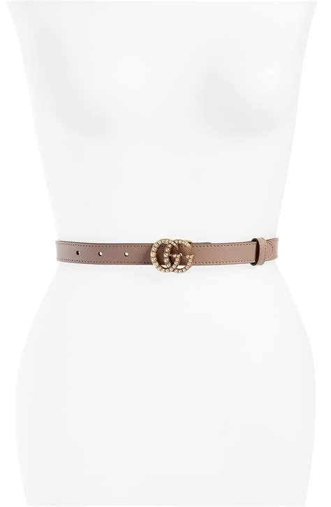 gucci calfskin leather skinny belt|skinny Gucci belt women.